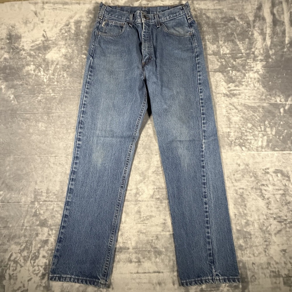 Carhartt FR Jeans Men's 34x34 Fit 32x32 Blue Denim Heavyweight Welding Work